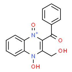 ChemSpider 2D Image | 2-Benzoyl-4-hydroxy-3-(hydroxymethyl)-1-oxo-1,4-dihydroquinoxalin-1-ium | C16H13N2O4