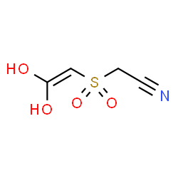 ChemSpider 2D Image | [(2,2-Dihydroxyvinyl)sulfonyl]acetonitrile | C4H5NO4S