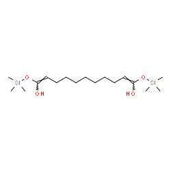 ChemSpider 2D Image | (4E,13E)-2,2,16,16-Tetramethyl-3,15-dioxa-2,16-disilaheptadeca-4,13-diene-4,14-diol | C17H36O4Si2