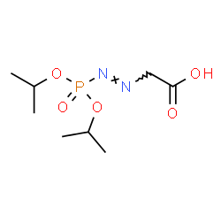ChemSpider 2D Image | [(E)-(Diisopropoxyphosphoryl)diazenyl]acetic acid | C8H17N2O5P