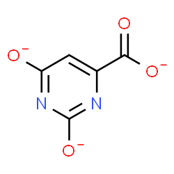ChemSpider 2D Image | 2,6-Dioxido-4-pyrimidinecarboxylate | C5HN2O4