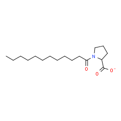 ChemSpider 2D Image | 1-Dodecanoyl-2-pyrrolidinecarboxylate | C17H30NO3