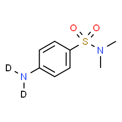 ChemSpider 2D Image | 4-(~2~H_2_)Amino-N,N-dimethylbenzenesulfonamide | C8H10D2N2O2S