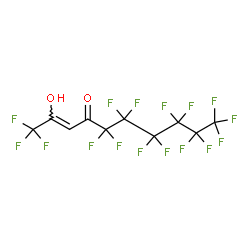 ChemSpider 2D Image | (2Z)-1,1,1,5,5,6,6,7,7,8,8,9,9,10,10,10-Hexadecafluoro-2-hydroxy-2-decen-4-one | C10H2F16O2
