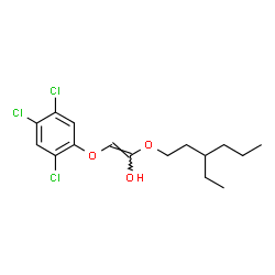 ChemSpider 2D Image | (E)-1-[(3-Ethylhexyl)oxy]-2-(2,4,5-trichlorophenoxy)ethenol | C16H21Cl3O3