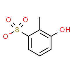 ChemSpider 2D Image | 3-Hydroxy-2-methylbenzenesulfonate | C7H7O4S