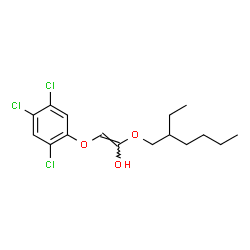 ChemSpider 2D Image | (E)-1-[(2-Ethylhexyl)oxy]-2-(2,4,5-trichlorophenoxy)ethenol | C16H21Cl3O3