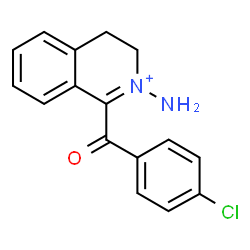 ChemSpider 2D Image | 2-Amino-1-(4-chlorobenzoyl)-3,4-dihydroisoquinolinium | C16H14ClN2O