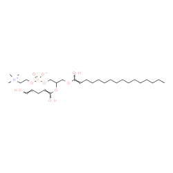 ChemSpider 2D Image | 2-{[(1E,4E)-1,5-Dihydroxy-1,4-pentadien-1-yl]oxy}-3-{[(1E)-1-hydroxy-1-hexadecen-1-yl]oxy}propyl 2-(trimethylammonio)ethyl phosphate | C29H56NO9P