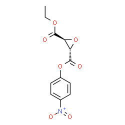ChemSpider 2D Image | Ethyl 4-nitrophenyl (2S,3S)-2,3-oxiranedicarboxylate | C12H11NO7