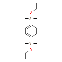 ChemSpider 2D Image | 1,4-Phenylenebis[ethoxy(dimethyl)silane] | C14H26O2Si2