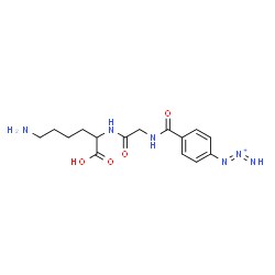 ChemSpider 2D Image | N-[4-(1,2-Triazadien-2-ium-1-yl)benzoyl]glycyllysine | C15H21N6O4