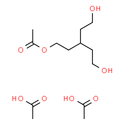 ChemSpider 2D Image | 5-Hydroxy-3-(2-hydroxyethyl)pentyl acetate - acetic acid (1:2) | C13H26O8