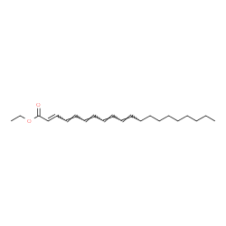 ChemSpider 2D Image | Ethyl (2E,4E,6E,8E,10E)-2,4,6,8,10-icosapentaenoate | C22H34O2