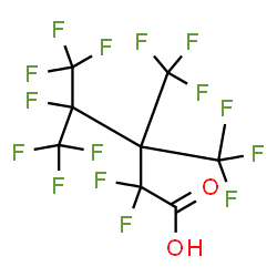 ChemSpider 2D Image | 2,2,4,5,5,5-Hexafluoro-3,3,4-tris(trifluoromethyl)pentanoic acid | C8HF15O2