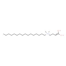 ChemSpider 2D Image | N-(4,4-Dihydroxy-3-buten-1-yl)-N,N-dimethyl-1-hexadecanaminium | C22H46NO2