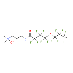 ChemSpider 2D Image | N-[3-(Dimethylnitroryl)propyl]-2,2,3,3,4,4-hexafluoro-4-(heptafluoropropoxy)butanamide | C12H13F13N2O3