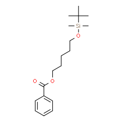 ChemSpider 2D Image | 5-{[Dimethyl(2-methyl-2-propanyl)silyl]oxy}pentyl benzoate | C18H30O3Si