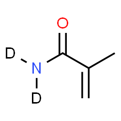 ChemSpider 2D Image | 2-Methyl-2-propen(~2~H_2_)amide | C4H5D2NO