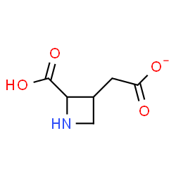ChemSpider 2D Image | (2-Carboxy-3-azetidinyl)acetate | C6H8NO4
