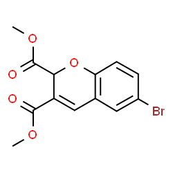 ChemSpider 2D Image | Dimethyl 6-bromo-2H-chromene-2,3-dicarboxylate | C13H11BrO5