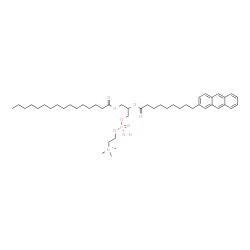 ChemSpider 2D Image | 7-{[9-(2-Anthryl)nonanoyl]oxy}-4-hydroxy-N,N,N-trimethyl-10-oxo-3,5,9-trioxa-4-phosphapentacosan-1-aminium 4-oxide | C47H75NO8P
