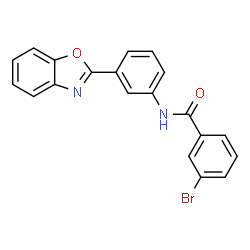 ChemSpider 2D Image | N-[3-(1,3-Benzoxazol-2-yl)phenyl]-3-bromobenzamide | C20H13BrN2O2