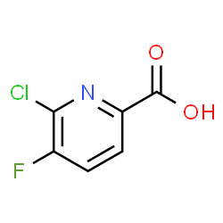 ChemSpider 2D Image | 6-Chloro-5-fluoropicolinic acid | C6H3ClFNO2