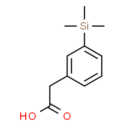 ChemSpider 2D Image | [3-(Trimethylsilyl)phenyl]acetic acid | C11H16O2Si