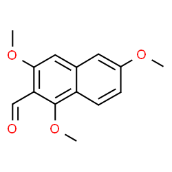 ChemSpider 2D Image | 1,3,6-Trimethoxy-2-naphthaldehyde | C14H14O4