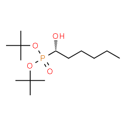 ChemSpider 2D Image | Bis(2-methyl-2-propanyl) [(1S)-1-hydroxyhexyl]phosphonate | C14H31O4P