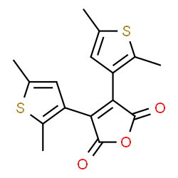 ChemSpider 2D Image | 3,4-Bis(2,5-dimethyl-3-thienyl)-2,5-furandione | C16H14O3S2