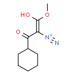 ChemSpider 2D Image | (1Z)-3-Cyclohexyl-1-hydroxy-1-methoxy-3-oxo-1-propene-2-diazonium | C10H15N2O3