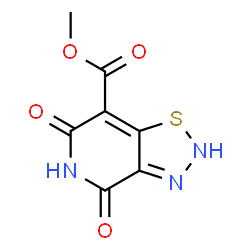 ChemSpider 2D Image | Methyl 4,6-dioxo-2,4,5,6-tetrahydro[1,2,3]thiadiazolo[4,5-c]pyridine-7-carboxylate | C7H5N3O4S