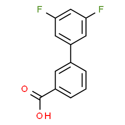 ChemSpider 2D Image | 3',5'-Difluoro-3-biphenylcarboxylic acid | C13H8F2O2