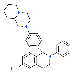 ChemSpider 2D Image | 1-[4-(Octahydro-2H-pyrido[1,2-a]pyrazin-2-yl)phenyl]-2-phenyl-1,2,3,4-tetrahydro-6-isoquinolinol | C29H33N3O