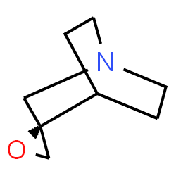 ChemSpider 2D Image | (2S)-Spiro[4-azabicyclo[2.2.2]octane-2,2'-oxirane] | C8H13NO
