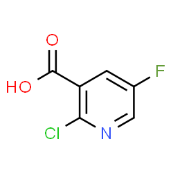 ChemSpider 2D Image | 2-Chloro-5-fluoronicotinic acid | C6H3ClFNO2