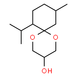 ChemSpider 2D Image | 7-Isopropyl-10-methyl-1,5-dioxaspiro[5.5]undecan-3-ol | C13H24O3