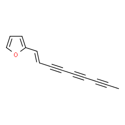ChemSpider 2D Image | 2-[(1E)-1-Nonene-3,5,7-triyn-1-yl]furan | C13H8O