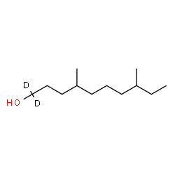ChemSpider 2D Image | 4,8-Dimethyl-1-(1,1-~2~H_2_)decanol | C12H24D2O