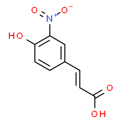 ChemSpider 2D Image | (2E)-3-(4-Hydroxy-3-nitrophenyl)acrylic acid | C9H7NO5