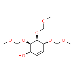 ChemSpider 2D Image | (1S,4R,5S,6R)-4,5,6-Tris(methoxymethoxy)-2-cyclohexen-1-ol | C12H22O7