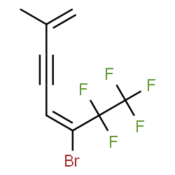 ChemSpider 2D Image | (5E)-6-Bromo-7,7,8,8,8-pentafluoro-2-methyl-1,5-octadien-3-yne | C9H6BrF5