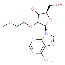 ChemSpider 2D Image | 9-[2-O-(2-Methoxyethyl)-beta-D-glycero-pentofuranosyl]-9H-purin-6-amine | C13H19N5O5