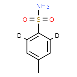 ChemSpider 2D Image | 4-Methyl(2,6-~2~H_2_)benzenesulfonamide | C7H7D2NO2S