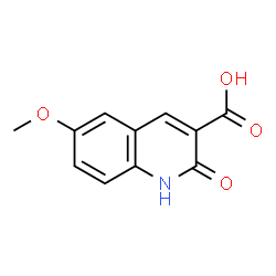 ChemSpider 2D Image | 2-hydroxy-6-methoxyquinoline-3-carboxylic acid | C11H9NO4