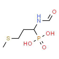 ChemSpider 2D Image | [1-Formamido-3-(methylsulfanyl)propyl]phosphonic acid | C5H12NO4PS