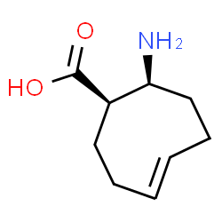 ChemSpider 2D Image | (1R,4E,8S)-8-Amino-4-cyclooctene-1-carboxylic acid | C9H15NO2