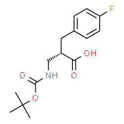 ChemSpider 2D Image | (2S)-2-(4-Fluorobenzyl)-3-({[(2-methyl-2-propanyl)oxy]carbonyl}amino)propanoic acid | C15H20FNO4